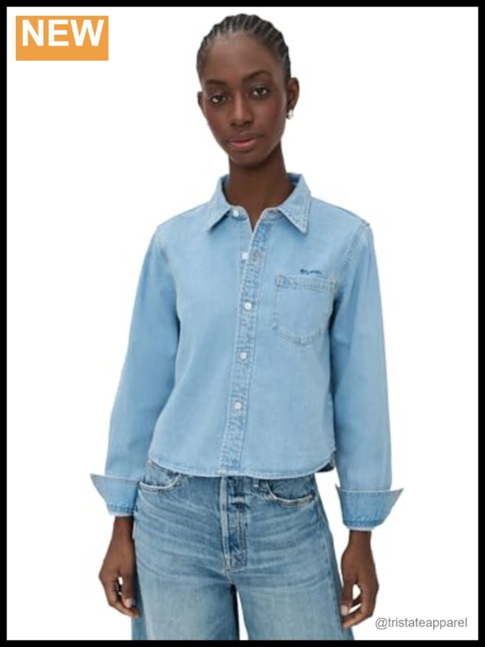 Mother Honor Roll Shirt, Non-Stretch Denim Button Down